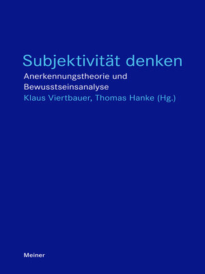 cover image of Subjektivität denken